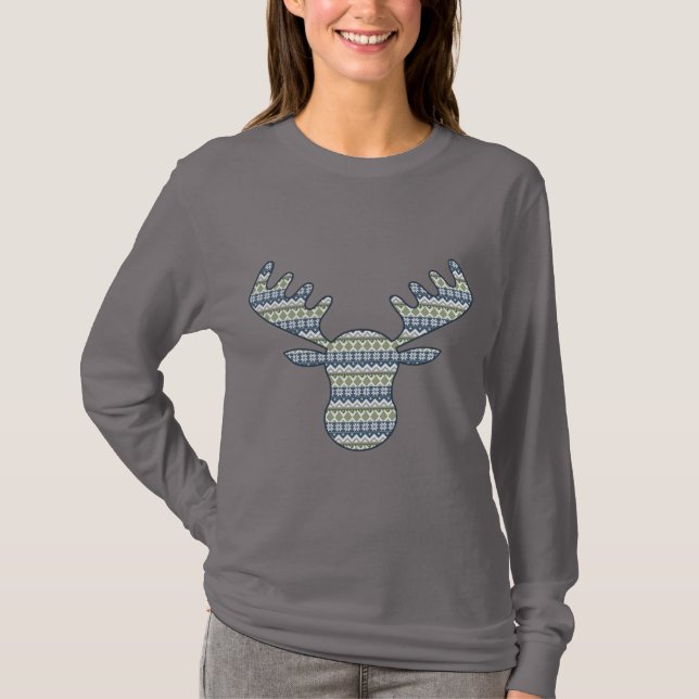 Suéter de invierno camisa de mujer (Anverso)