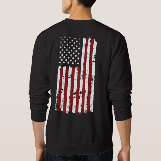 Suéter de la bandera americana HavocSeven, equipo  (Reverso)
