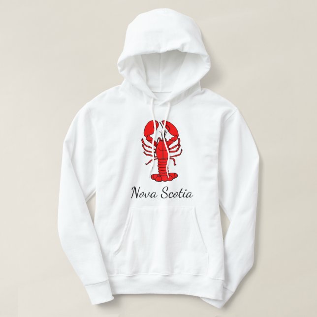 Suéter de langosta de Nova Scotia hoodie (Diseño del anverso)