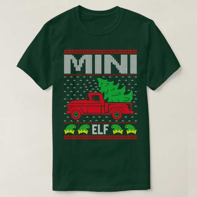 Suéter de mini navidades feos (Diseño del anverso)
