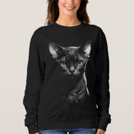 Suéter de mujer de arte gótico Devon Rex