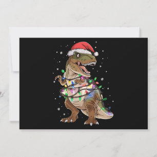 Suéter de Navidad de árbol de Dinosaurio T-rex Nav