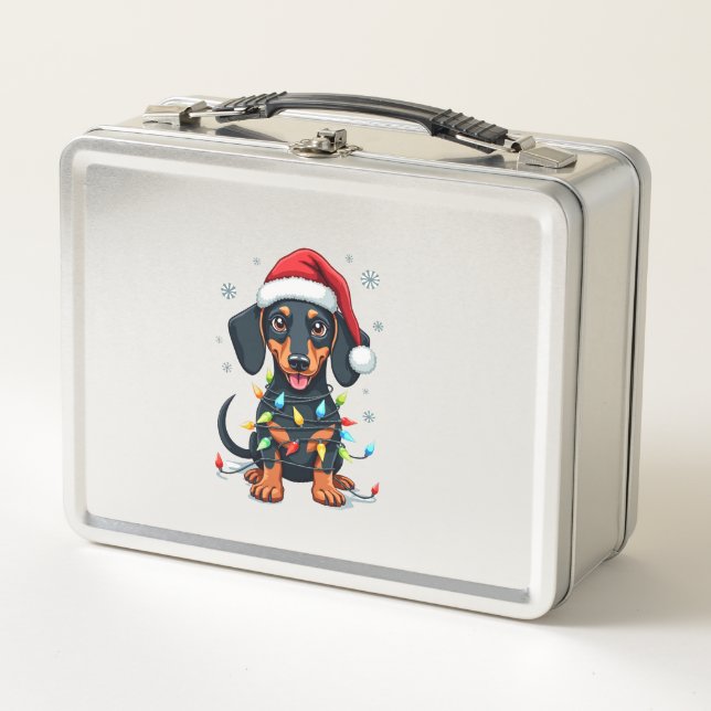 Suéter de Navidad de árbol de perros Dachshund reg (Anverso)