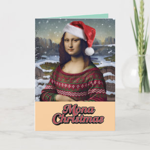 Suéter de Navidad de la Mona Lisa