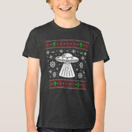 SUÉTER DE NAVIDAD FEO OVNI ALIENÍGENA NAVIDAD