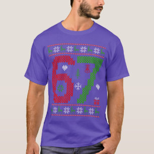 Suéter de Navidad feo Si Seven 67 Meme X tendencia