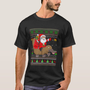 Suéter de navidad feo suéter cómico Santa Riding P