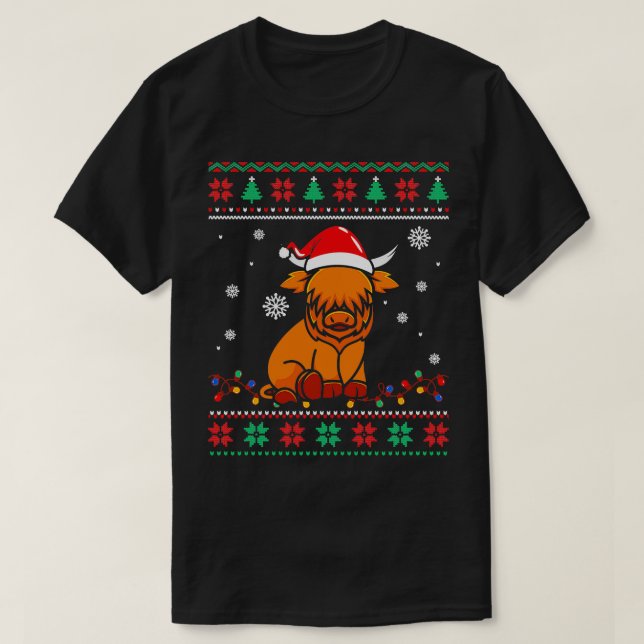 Suéter de navidades fea toro (Diseño del anverso)