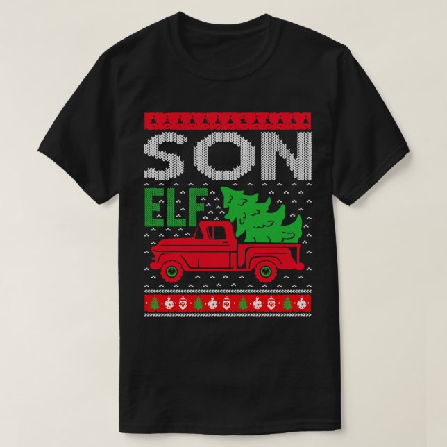 Suéter de navidades feas Son Elf (Diseño del anverso)