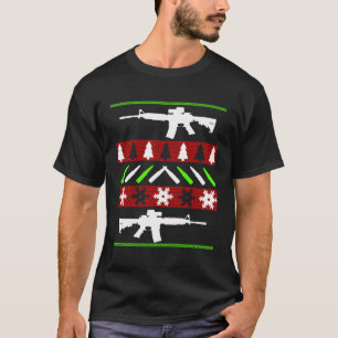 Suéter de Navidades feos Ar-15 Rifle - Divertida p