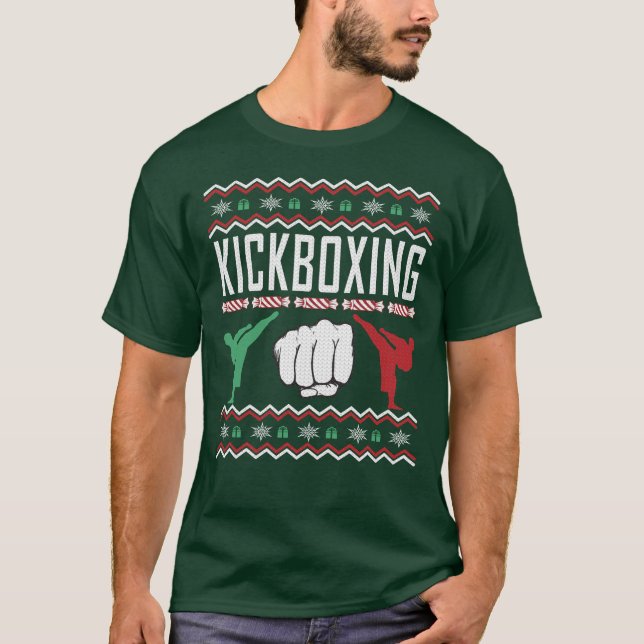 Suéter de Navidades feos de Kickboxing (Anverso)