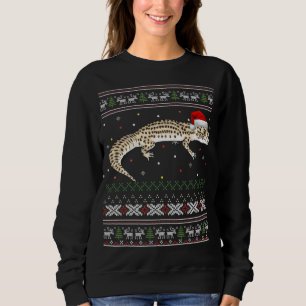 Suéter de Navidades feos de Leopard Gecko