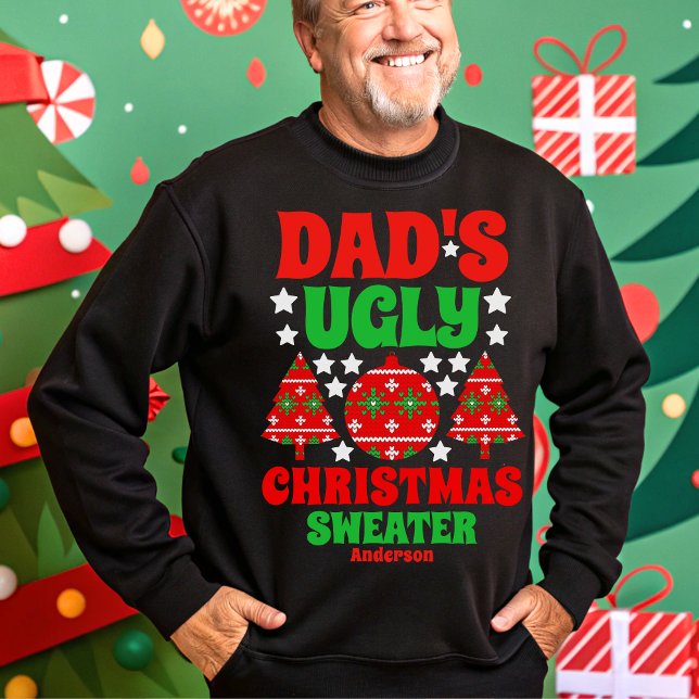 Suéter de Navidades feos de papá personalizado (Subido por el creador)