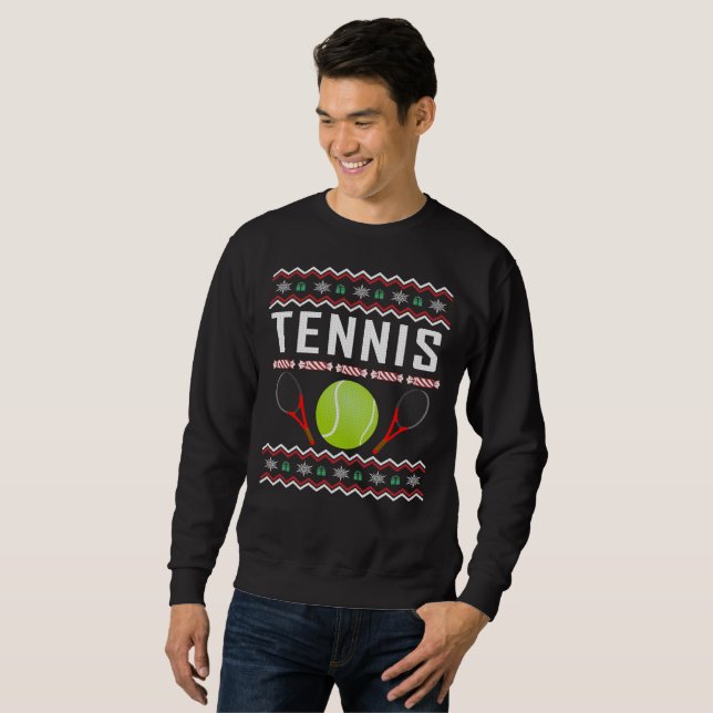 Suéter de Navidades feos de tenis (Anverso completo)