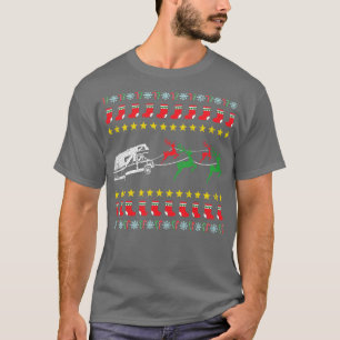 Suéter de Navidades feos para camping Trailer Camp
