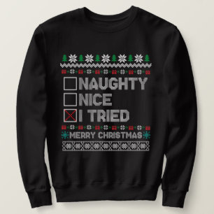 Suéter de navidades feos y graciosos, Naughty Nice