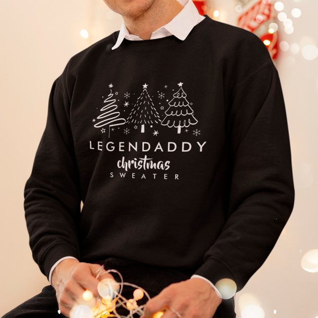 Suéter de navidades LegenDaddy para papá minimalis (Legendaddy christmas sweater. Christmas gift for dad.)