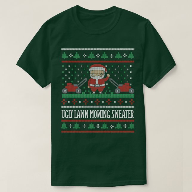 Suéter de Navidades que siembran césped feo (Diseño del anverso)
