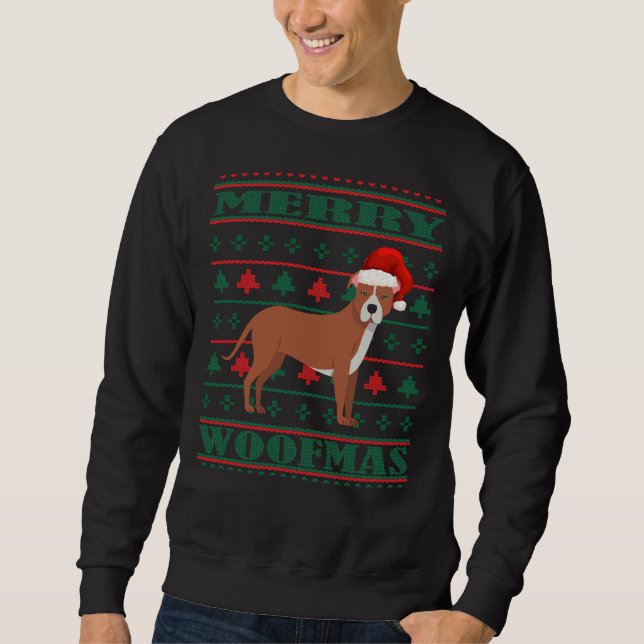 Suéter de Pitbull Ugly Navidades (Anverso)