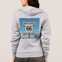 suéter de ruta 66 con capucha