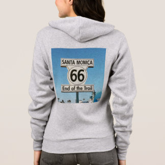 suéter de ruta 66 con capucha