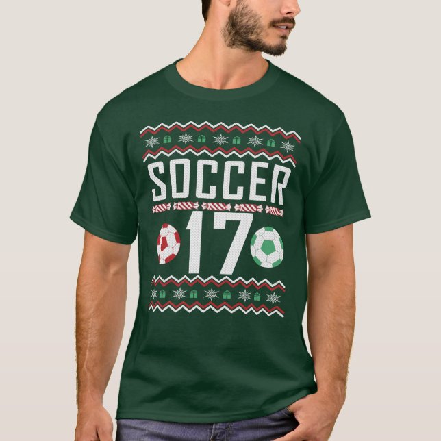 Suéter de Soccer Jersey 17 Navidades feos (Anverso)