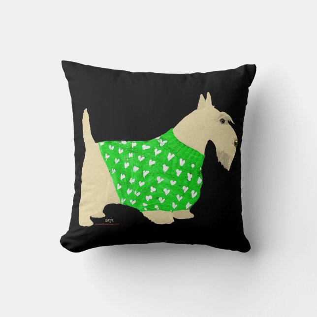 Suéter de Terrier Escocés Wheaten Almohada (Anverso)