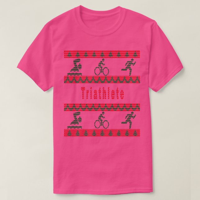Suéter de triatlón Navidades feos (Diseño del anverso)