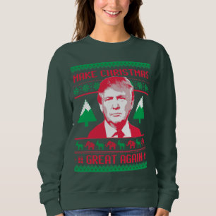 Suéter del navidad del triunfo - haga navidad gra
