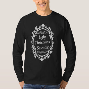 Suéter divertido y feo de Navidad con gráfico de e