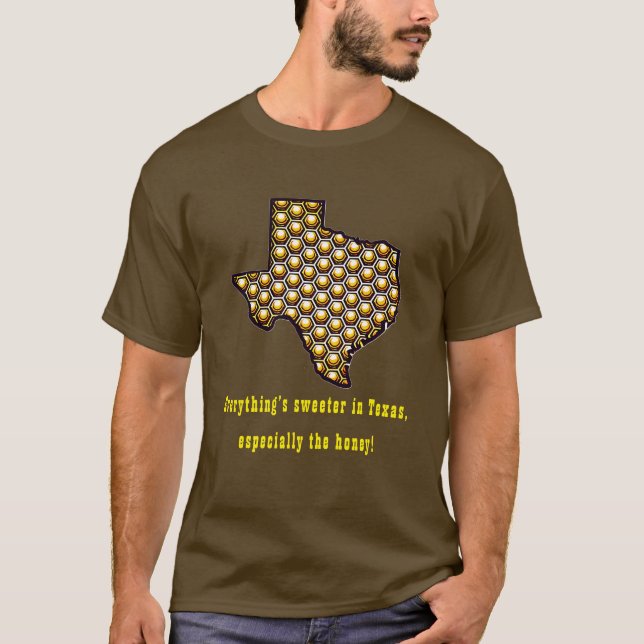 Suéter en la camiseta de Honeycomb de Texas (Anverso)