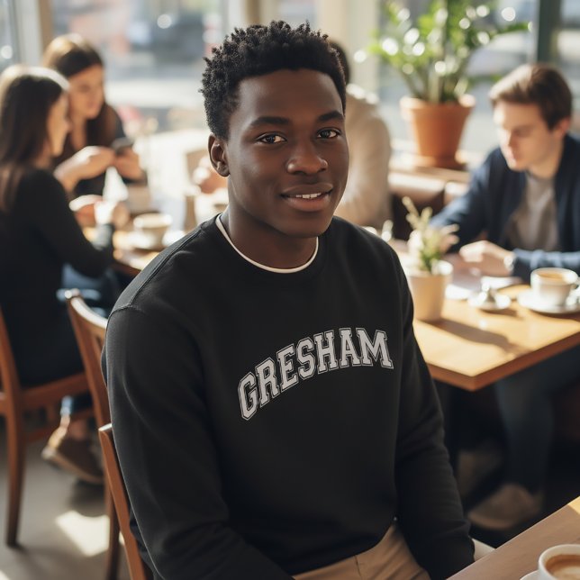 Suéter estilo universitario GRESHAM América Colleg (Subido por el creador)