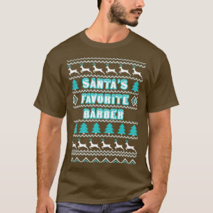 Suéter favorito de Navidades barbero y feo