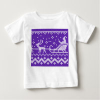 Suéter fea Santa Claus trineo y renos