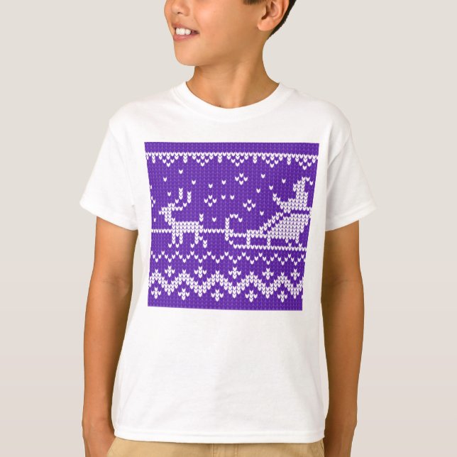 Suéter fea Santa Claus trineo y renos (Anverso)