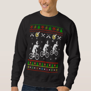 Suéter feo de ciclo del navidad