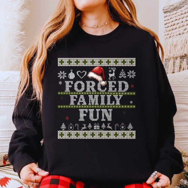 Suéter feo de Navidad de diversión familiar forzad (Subido por el creador)