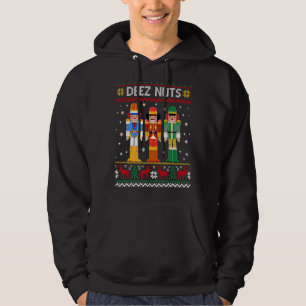 Suéter feo de Navidad Deez Nuts Rompe nueces de Na
