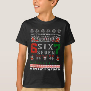 Suéter feo de Navidad del meme 67 Six Seven para n