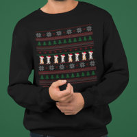 Suéter Feo de Navidad Fiesta de Corgi Adorable