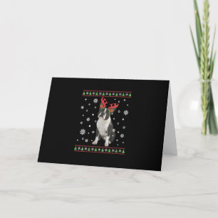 Suéter feo de Navidad para mujer Boston Terrier