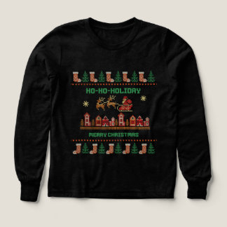 Suéter feo de Navidad para niños Camisa de Santa