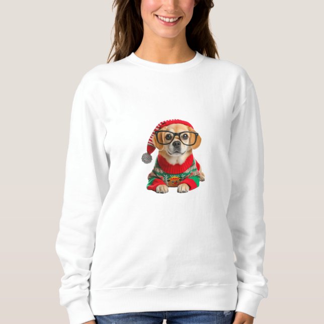 Suéter feo de Navidad para perro lindo (Anverso)