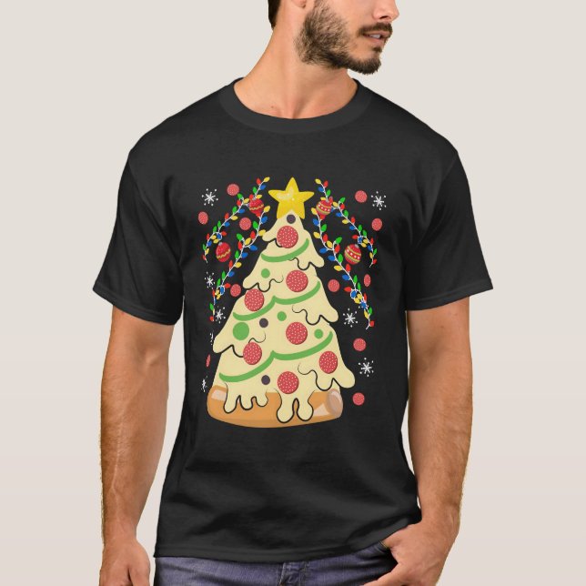 Suéter Feo De Pizza Para Navidades (Anverso)