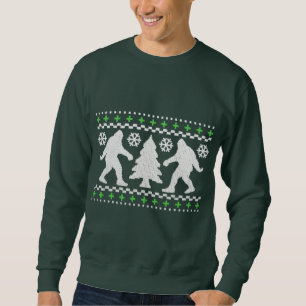 Suéter feo del navidad de Bigfoot del día de