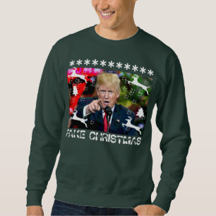 Suéter feo del navidad de Donald Trump del navida