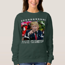 Suéter feo del navidad de Donald Trump del navidad