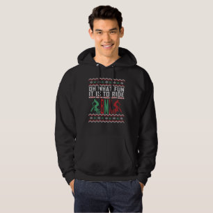 Suéter feo del navidad de la bici de BMX