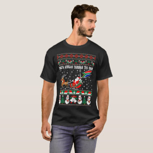 Suéter feo del navidad de la nieve directa