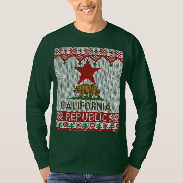 Suéter feo del navidad del estilo de la república (Anverso)